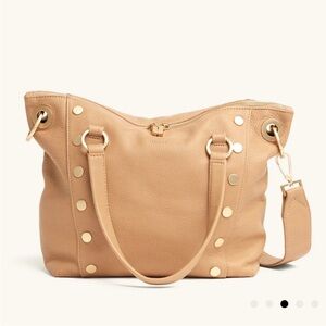 Hammitt Tan Tote with Gold Accents